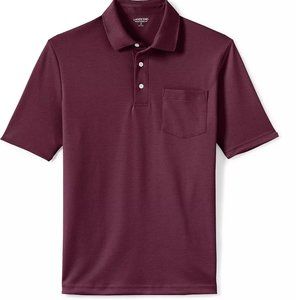 Men's Lands' End Super Soft Supima Pocket Polo